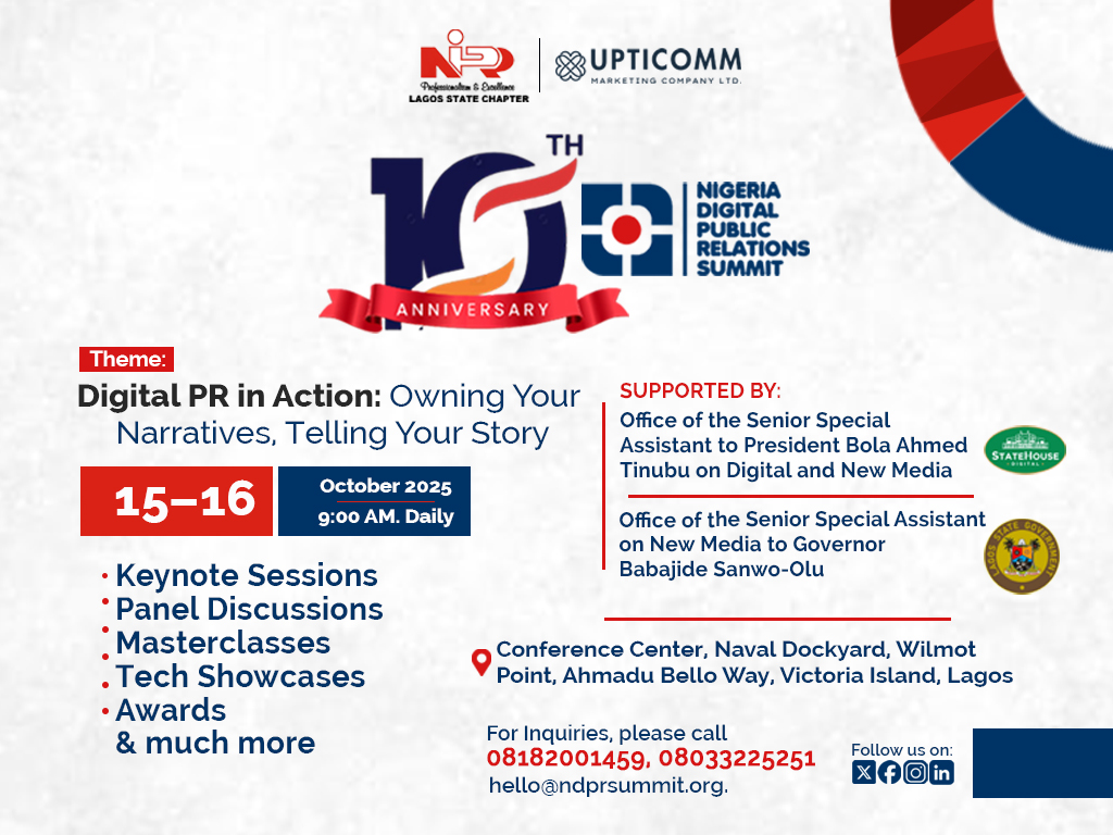 10th Nigeria Digital PR Summit Opens for Registration